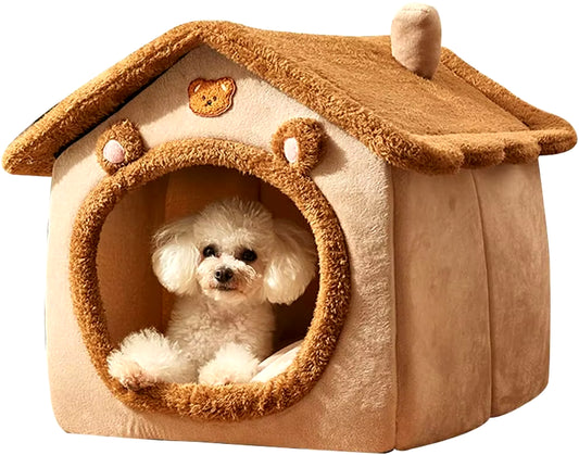 Foldable Pet House Removable Dog Bed Washable Cat House Puppy Kennel Dog Bed Sofa House for Extra Small Dog and Small and Medium