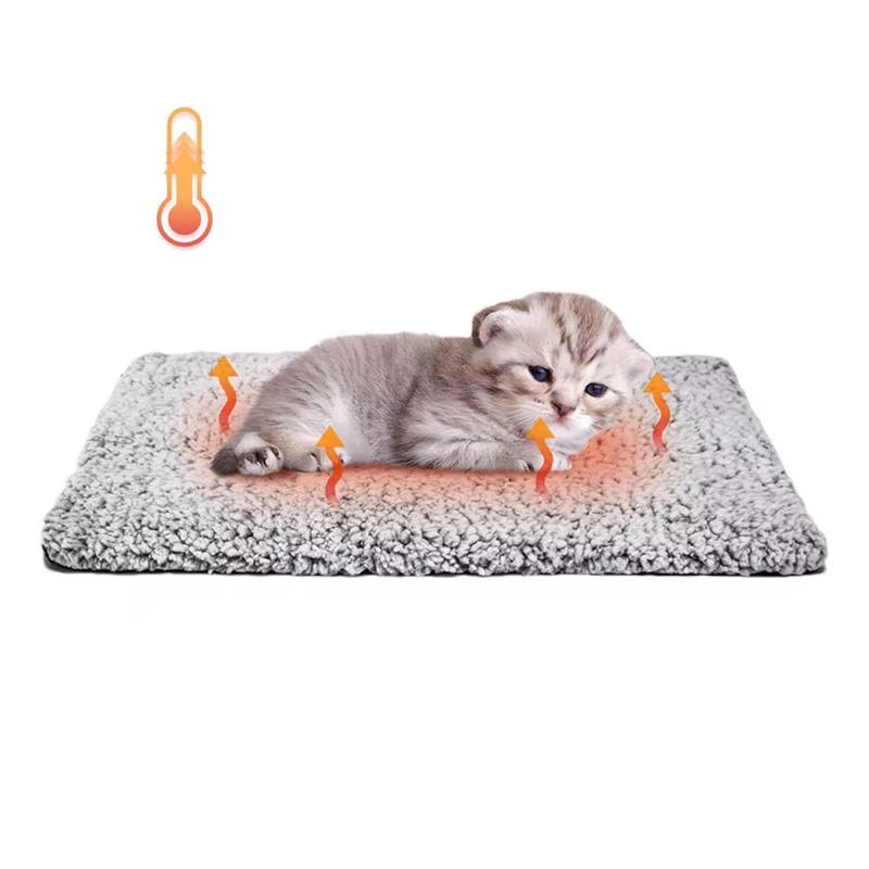 Self Warming Cat Bed Waterproof Self-Warming Pet Mat Reflects Pet Body Heat Pet Warmer Pad for Constant Temperature Washable